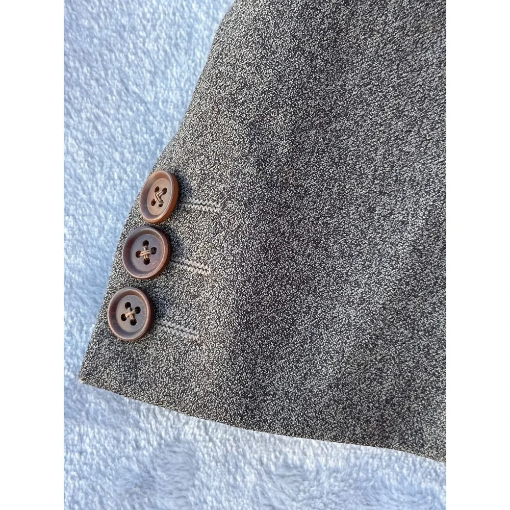 Ermenegildo Zegna Soft Brown Wool 3-Button Blazer Sport Coat Mens 40R Swiss Made